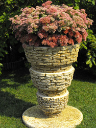 Virágvályú - Rétegelt téglás váza 42-55-68cm-es (136.6) - Akció, ár, árak, árlista