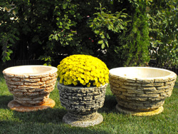 Virágvályú - Rétegelt téglás váza 42-55-68cm-es (136) - Akció, ár, árak, árlista